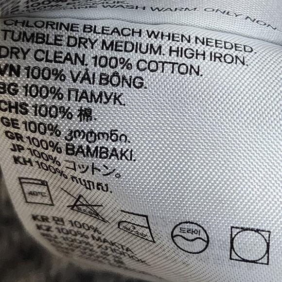 H&M Medium Grey Gray Plaid Flannel Long Sleeve Jacket - Picture 5 of 5